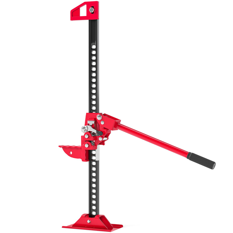 HOMCOM 33\" 3 Tonne High Lift Farm Jack for 4x4 Tractors Trucks, Red