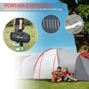 Outsunny 4-6 Person Camping Tent With 2 Bedroom, Living Area And Vestibule