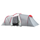 Outsunny 4-6 Person Camping Tent With 2 Bedroom, Living Area And Vestibule