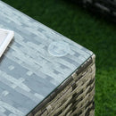 Outsunny Rattan Furniture Sofa Set - Grey