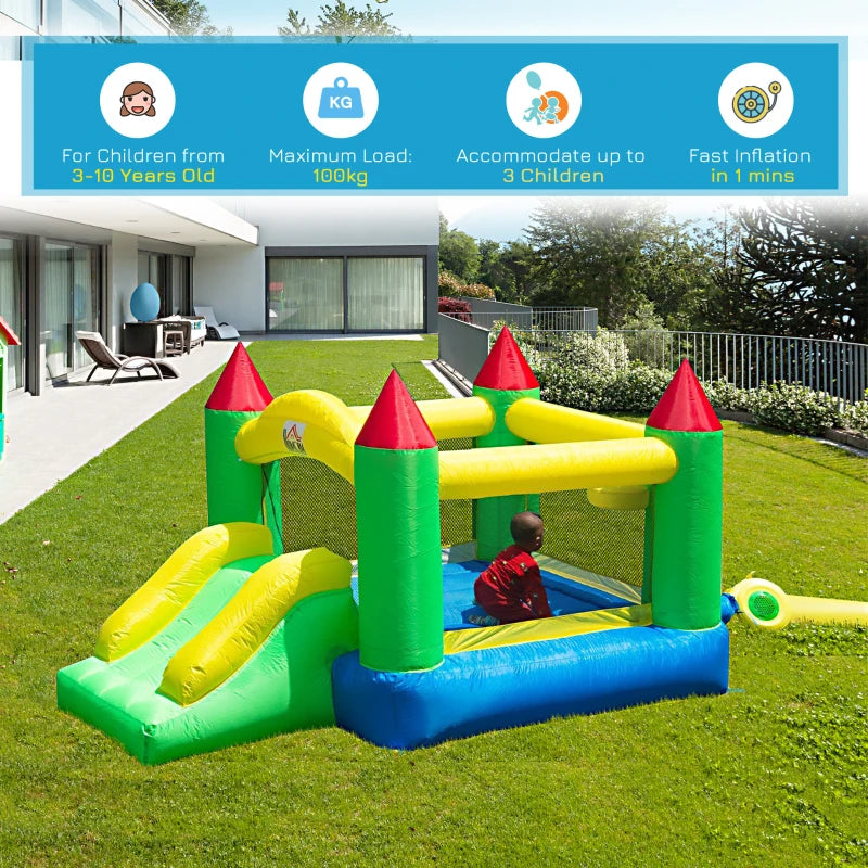 HOMCOM Bouncy Castle - Multi Colour