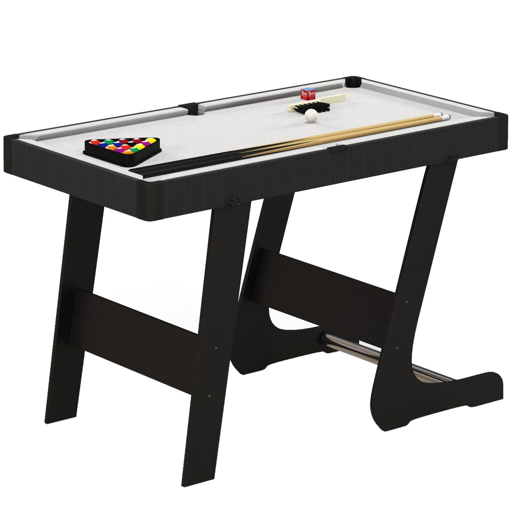 SPORTNOW 3.5ft Folding Pool Table Set With Cues, Balls, Chalk, Triangl