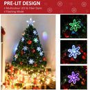 HOMCOM 3FT Green Fibre Optic Christmas Tree