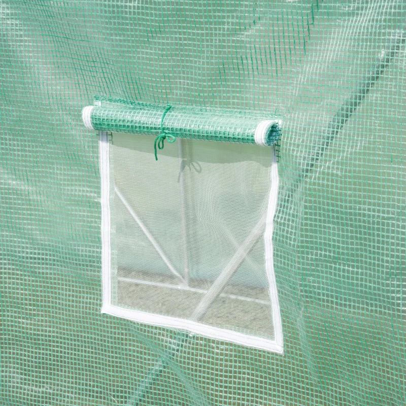 Outsunny Greenhouse Tunnel 6 x 3 m - Green