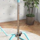 HOMCOM Kids Pink Gymnastic Bar W/ Adjustable Height, Foldable Training Bar