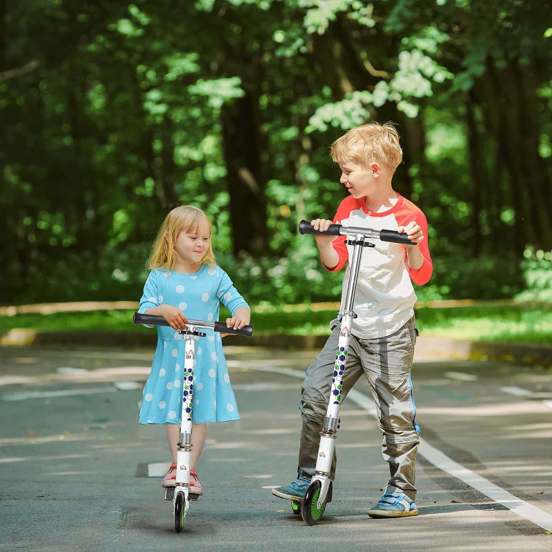 HOMCOM Scooter for Kids - White
