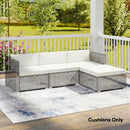 Outsunny 7-Piece Patio Furniture Cushions Water-Repellent 60x60cm, Cream