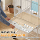 PawHut Bird Cage Detachable With Rolling Stand White