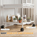 PawHut Bird Cage Detachable With Rolling Stand White