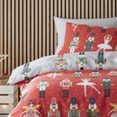 Fusion Nutcracker Duvet Cover Set in Red