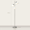 HOMCOM Modern Tree Floor Lamp with 3 Light, for Living Room Bedroom