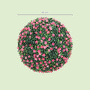 HOMCOM Set Of 2 Artificial Topiary Balls Indoor Outdoor Faux Boxwood Balls