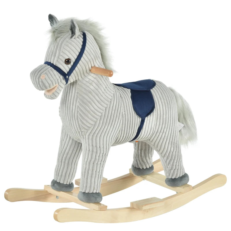 HOMCOM Children's Rocking Horse - Grey