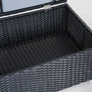 Outsunny Rattan Corner Sofa Set - Black