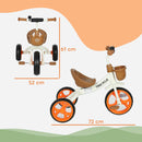 Toddler Tricycle with Front Basket for Ages 2-5 Years Boys and Girls
