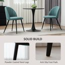 HOMCOM Set of 2 Dining Chairs with Shell Backrest and Padded Seat