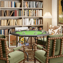 SPORTNOW 8 Player Foldable Poker Table with Cup Holders, Green