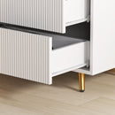 HOMCOM Chest of Drawers with 4 Drawers for Bedroom, Living Room