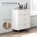 HOMCOM Chest of Drawers with 4 Drawers for Bedroom, Living Room