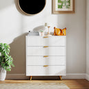 HOMCOM Chest of Drawers with 4 Drawers for Bedroom, Living Room