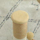 PawHut 47cm Tall Cat Scratching Post for Indoor Cats, with Sisal Rope, Brown