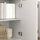 HOMCOM Sideboard With Adjustable Shelves & Doors For Living Room, White