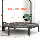 HOMCOM 40" Foldable Mini Fitness Trampoline W/ Foam Handle 122 CM