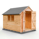 Garden Value Overlap 8 X 6 Double Door Shed With Window