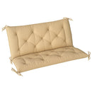 Outsunny 2 Seater Garden Bench Cushion Outdoor Seat Pad with Ties