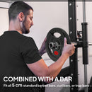 SPORTNOW 2 x Olympic Weight Plates, Weight Plate Discs with Tri-Grips