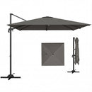 Outsunny 3 X 3 M Cantilever Parasol, Square Patio Umbrella With Crank Handle