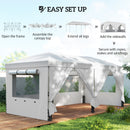 Outsunny 3 X 6 M Pop Up Gazebo, UPF50+ Wedding Party Tent Marquee, White