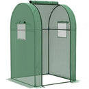 Outsunny Tomato Greenhouse with Roll-up Door, 94 x 94 x 150cm, Green