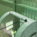 Outsunny Tomato Greenhouse with Roll-up Door, 94 x 94 x 150cm, Green