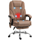 Vinsetto Massage Office Chair, Heated Reclining Desk Chair