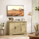 HOMCOM Sideboard with Soft-Close Doors, Modern Storage Cabinet Natural