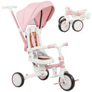 AIYAPLAY 5 in 1 Foldable Kids Trike, Toddler Tricycle for 1-3 Years,