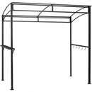 7 Feet Grill Gazebo with Serving Shelf and Storage Hooks-Beige