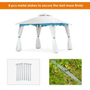 3x3M Metal Gazebo With Side Walls For Garden Patio Camping Event