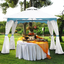 3x3M Metal Gazebo With Side Walls For Garden Patio Camping Event