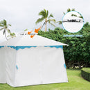 3x3M Metal Gazebo With Side Walls For Garden Patio Camping Event