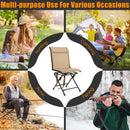 360° Swivel Hunting Blind Chair with Sturdy Metal Frame Support up to 330 lbs-Coffee