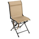 360° Swivel Hunting Blind Chair with Sturdy Metal Frame Support up to 330 lbs-Coffee