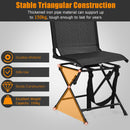 360Â° Swivel Hunting Blind Chair With Sturdy Metal Frame Support Up To 330 Lbs-Black