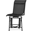 360Â° Swivel Hunting Blind Chair With Sturdy Metal Frame Support Up To 330 Lbs-Black