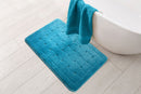 Orkney - Crosshatch Bath mat in Aqua
