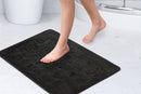 Orkney - Crosshatch Bath mat in Black