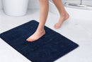 Orkney - Crosshatch Bath mat in Navy