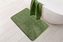 Orkney - Crosshatch Bath Mat In Sage Green