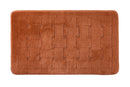 Orkney - Crosshatch Bath mat in Burnt Orange